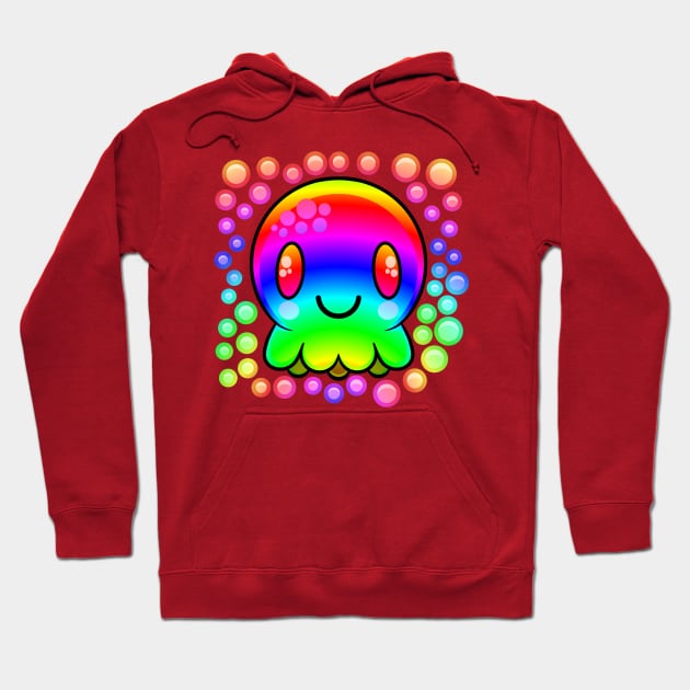 Rainbow Octopus Hoodie by RD Doodles
